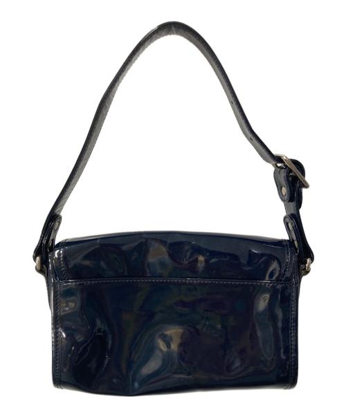 Vivienne Westwood（ヴィヴィアンウエストウッド）Vivienne Westwood (ヴィヴィアンウエストウッド) オーブ エナメル ワンショルダーバッグ ネイビーの古着・服飾アイテム