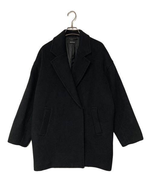 JOURNAL STANDARD（ジャーナルスタンダード）JOURNAL STANDARD (ジャーナルスタンダード) スーパー140ビーバーテーラーコート ブラック サイズ:38の古着・服飾アイテム