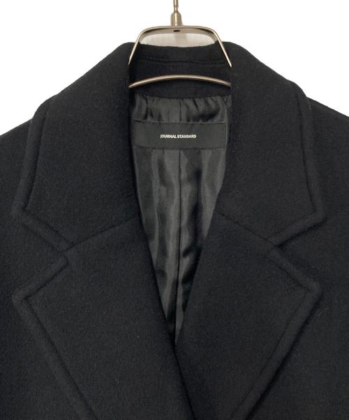 JOURNAL STANDARD（ジャーナルスタンダード）JOURNAL STANDARD (ジャーナルスタンダード) スーパー140ビーバーテーラーコート ブラック サイズ:38の古着・服飾アイテム