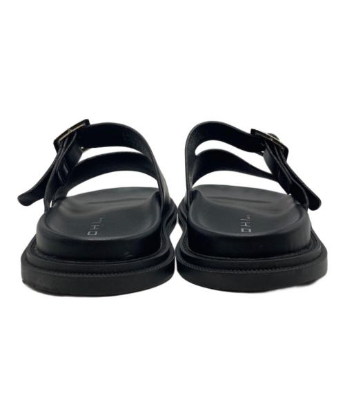 MOHI（モヒ）MOHI (モヒ) 2ベルト フラット サンダル ブラック サイズ:39の古着・服飾アイテム