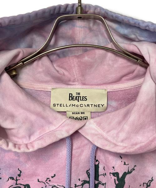 STELLA McCARTNEY（ステラマッカートニー）STELLA McCARTNEY (ステラマッカートニー) THE BEATLES (ビートルズ) タイダイ プリント スウェットプルパーカー ピンク×ブルー サイズ:Sの古着・服飾アイテム