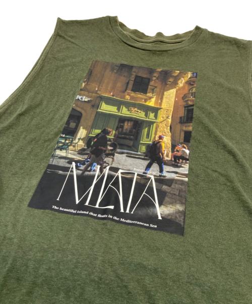 Ameri（アメリ）AMERI (アメリ) MEDI MALTA SCENERY TANK メディマルタシーナリータンク  カーキ サイズ:Fの古着・服飾アイテム