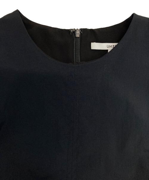 UN3D.（アンスリード）UN3D. (アンスリード) エストギャザーボリュームトップ ブラック サイズ:36の古着・服飾アイテム