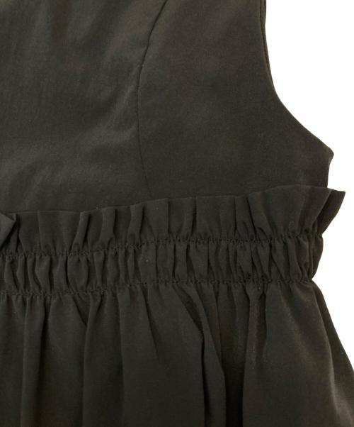 UN3D.（アンスリード）UN3D. (アンスリード) エストギャザーボリュームトップ ブラック サイズ:36の古着・服飾アイテム