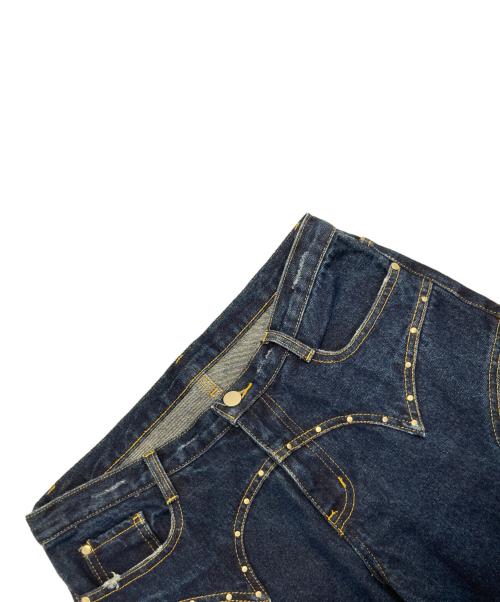 Knuth Marf（クヌースマーフ）Knuth Marf (クヌースマーフ) bell bottom denim pants ベルボトムデニムパンツ インディゴ サイズ:Sの古着・服飾アイテム