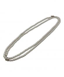 Ameri（アメリ）の古着「UND 2WAY LONG PEARL NECKLACE ロングパールネックレス」｜アイボリー