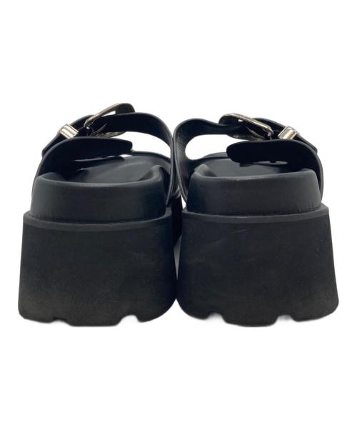 Ameri（アメリ）AMERI (アメリ) MEDI WESTERN BUCKLE SANDAL メディウェスタンバックルサンダル ブラック サイズ:Lの古着・服飾アイテム