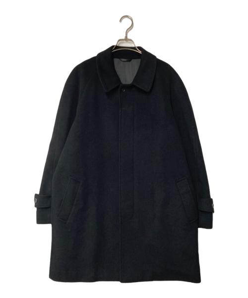 Kinloch Anderson（キンロックアンダーソン）Kinloch Anderson (キンロックアンダーソン) カシミヤステンカラーコート ブラック サイズ:Lの古着・服飾アイテム