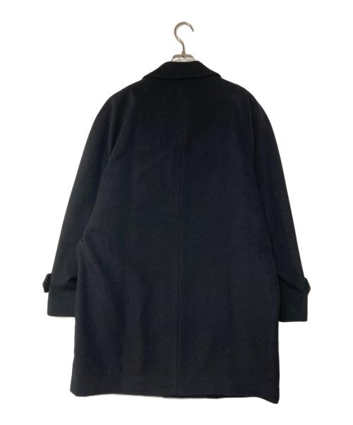 Kinloch Anderson（キンロックアンダーソン）Kinloch Anderson (キンロックアンダーソン) カシミヤステンカラーコート ブラック サイズ:Lの古着・服飾アイテム