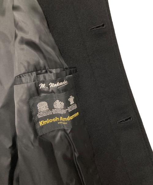 Kinloch Anderson（キンロックアンダーソン）Kinloch Anderson (キンロックアンダーソン) カシミヤステンカラーコート ブラック サイズ:Lの古着・服飾アイテム