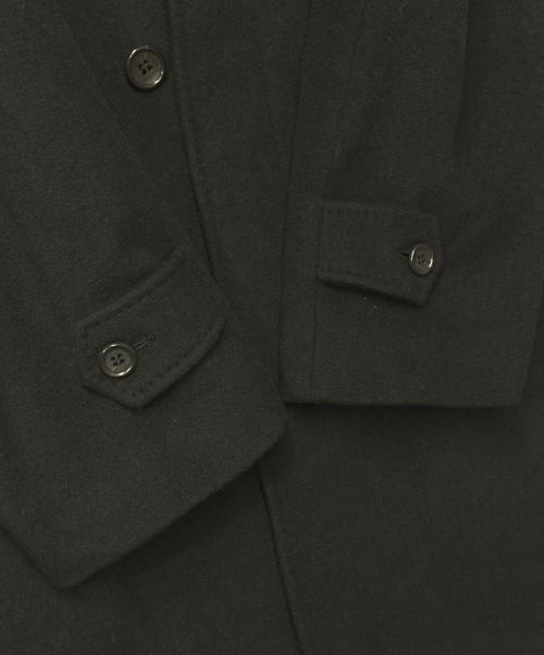 Kinloch Anderson（キンロックアンダーソン）Kinloch Anderson (キンロックアンダーソン) カシミヤステンカラーコート ブラック サイズ:Lの古着・服飾アイテム