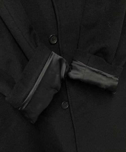 Kinloch Anderson（キンロックアンダーソン）Kinloch Anderson (キンロックアンダーソン) カシミヤステンカラーコート ブラック サイズ:Lの古着・服飾アイテム