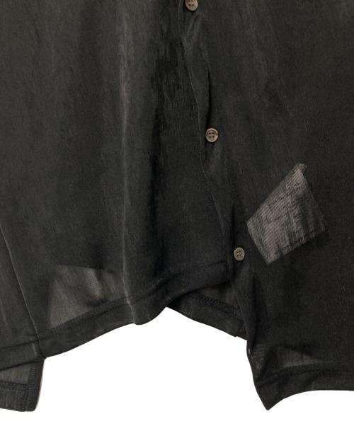 JUNYA WATANABE COMME des GARCONS（(ジュンヤワタナベ コムデギャルソン）JUNYA WATANABE COMME des GARCONS ((ジュンヤワタナベ コムデギャルソン) アシンメトリー シアーカーディガン ブラック サイズ:Mの古着・服飾アイテム