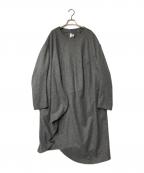 COMME des GARCONS COMME des GARCONSコムデギャルソン コムデギャルソン）の古着「アシンメトリーワンピース」｜グレー