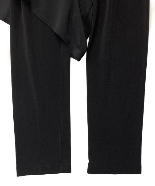 JUNYA WATANABE COMME des GARCONS（ジュンヤワタナベ コムデギャルソン）JUNYA WATANABE COMME des GARCONS ((ジュンヤワタナベ コムデギャルソン) レイヤードパンツ ブラック サイズ:Mの古着・服飾アイテム