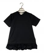 COMME des GARCONS COMME des GARCONSコムデギャルソン コムデギャルソン）の古着「フリルカットソー」｜ブラック