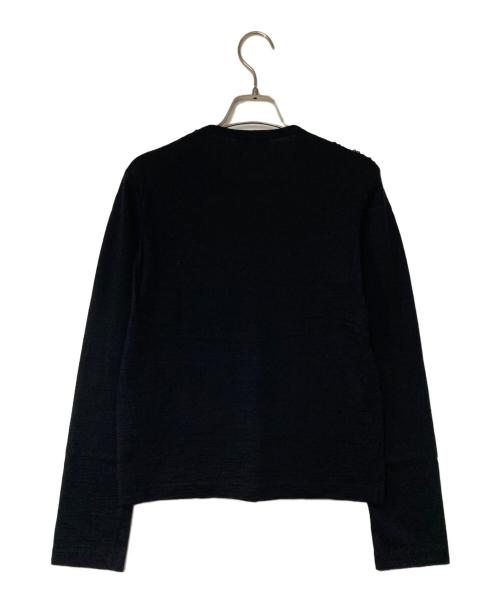 tricot COMME des GARCONS（トリココムデギャルソン）tricot COMME des GARCONS (トリココムデギャルソン) スパンコール切替ニット ブラック サイズ:表記無しの古着・服飾アイテム