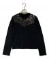 tricot COMME des GARCONS（トリココムデギャルソン）の古着「スパンコール切替ニット」｜ブラック