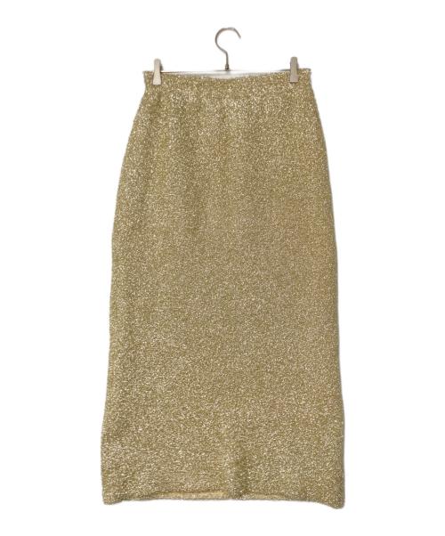 machatt（マチャット）machatt (マチャット) グリッターニットスカート ゴールド サイズ:- 未使用品の古着・服飾アイテム