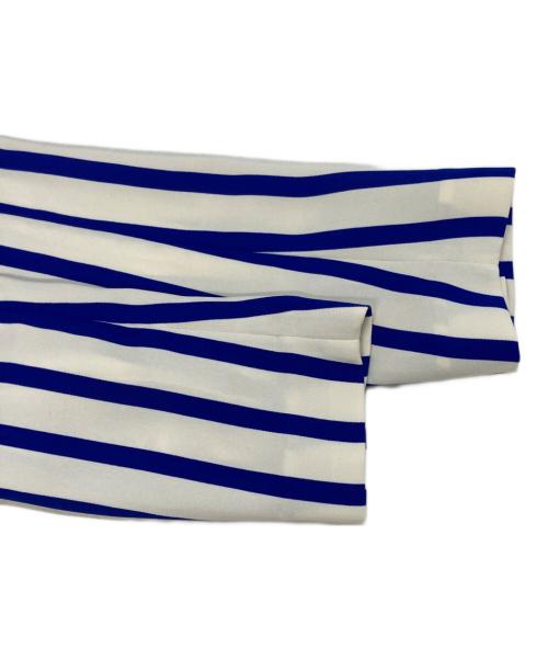 POLO RALPH LAUREN（ポロ・ラルフローレン）POLO RALPH LAUREN (ポロ・ラルフローレン) ストライプシャツワンピース ブルー×ホワイトの古着・服飾アイテム