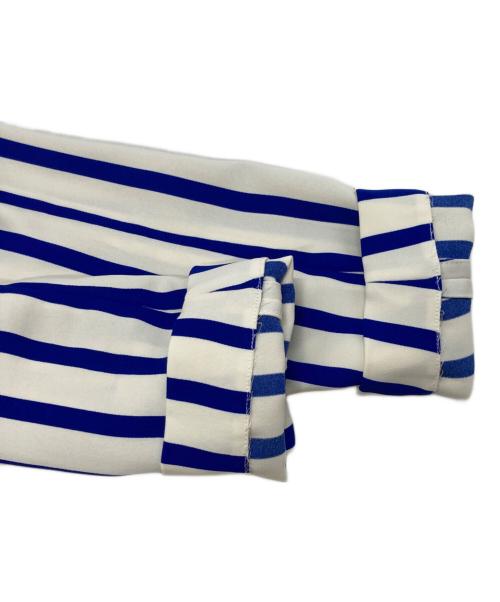 POLO RALPH LAUREN（ポロ・ラルフローレン）POLO RALPH LAUREN (ポロ・ラルフローレン) ストライプシャツワンピース ブルー×ホワイトの古着・服飾アイテム