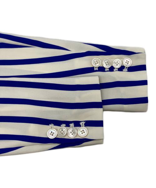 POLO RALPH LAUREN（ポロ・ラルフローレン）POLO RALPH LAUREN (ポロ・ラルフローレン) ストライプシャツワンピース ブルー×ホワイトの古着・服飾アイテム