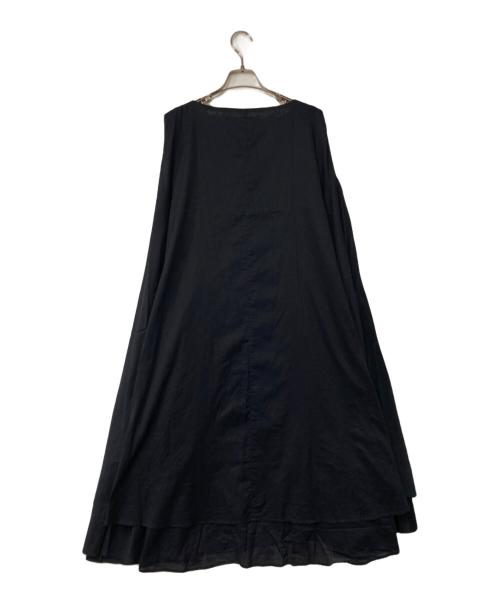 mizuiro-ind（ミズイロインド）mizuiro-ind (ミズイロインド) ノースリーブワンピース ブラック サイズ:-の古着・服飾アイテム