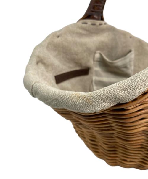 ebagos（エバゴス）ebagos (エバゴス) 12SS 一本手オイルショルダーバッグ ベージュ×ブラウンの古着・服飾アイテム