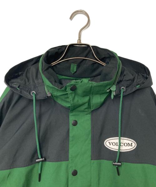 VOLCOM（ボルコム）VOLCOM (ボルコム) ARTHUR LONGO GORE-TEX JACKET グリーン×ブラック サイズ:US/EU-L/CAN-G/AUS-Lの古着・服飾アイテム