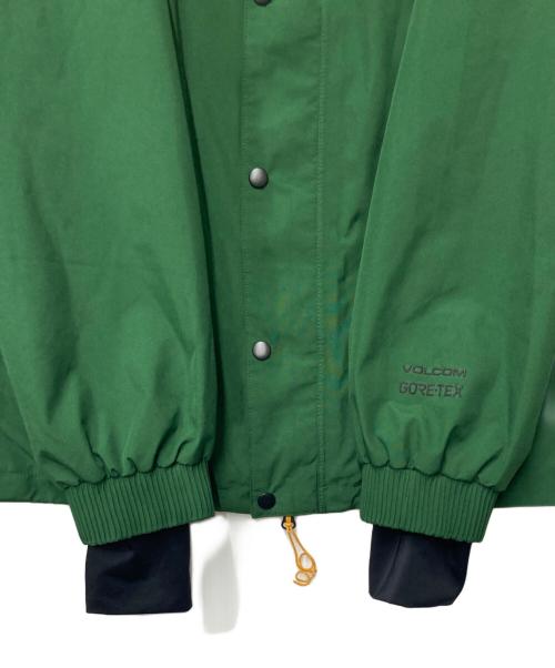 VOLCOM（ボルコム）VOLCOM (ボルコム) ARTHUR LONGO GORE-TEX JACKET グリーン×ブラック サイズ:US/EU-L/CAN-G/AUS-Lの古着・服飾アイテム