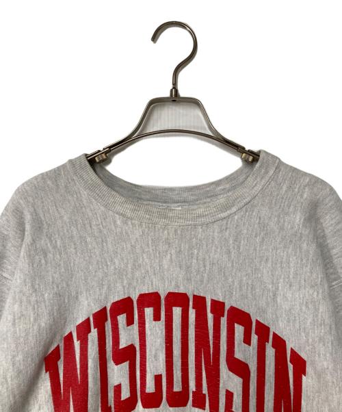 Champion REVERSE WEAVE（チャンピオン リバース ウィーブ）Champion REVERSE WEAVE (チャンピオン リバース ウィーブ) WISCONSIN 90's スウェット USA製 グレー サイズ:XLの古着・服飾アイテム