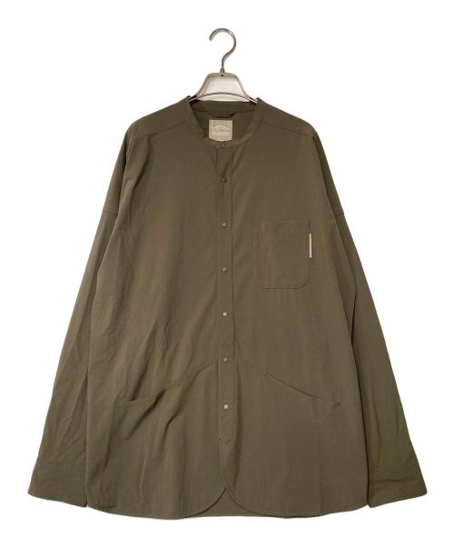 ATELIER BLUE BOTTLE（アトリエ ブルー ボトル）ATELIER BLUE BOTTLE (アトリエ ブルー ボトル) ハイカーズシャツ ブラウン サイズ:Lの古着・服飾アイテム