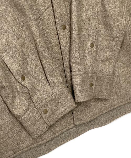 ATELIER BLUE BOTTLE（アトリエ ブルー ボトル）ATELIER BLUE BOTTLE (アトリエ ブルー ボトル) ハイカーズシャツ ウールシャツ ベージュ サイズ:Ｍの古着・服飾アイテム