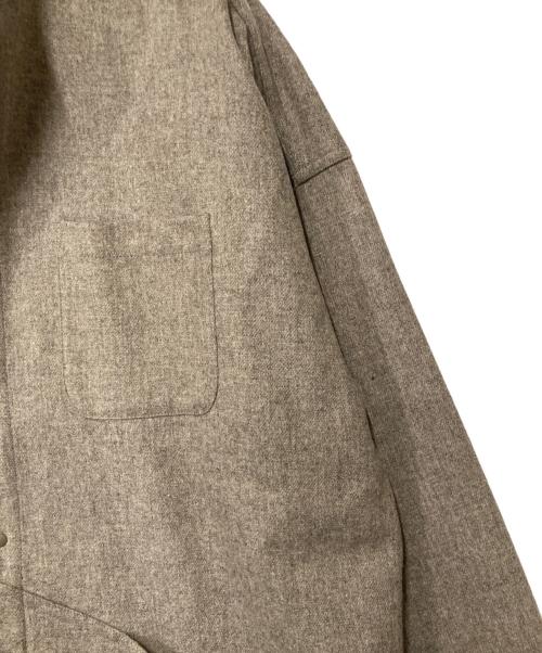 ATELIER BLUE BOTTLE（アトリエ ブルー ボトル）ATELIER BLUE BOTTLE (アトリエ ブルー ボトル) ハイカーズシャツ ウールシャツ ベージュ サイズ:Ｍの古着・服飾アイテム