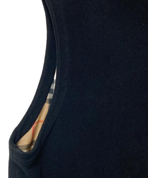 Burberry's（バーバリー）Burberry's (バーバリーズ) ノバチェック フリースベスト ブラック サイズ:LYの古着・服飾アイテム