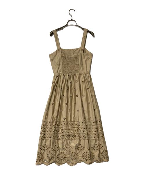 sea NEW YORK（シー ニューヨーク）Sea NEW YORK (シー ニューヨーク) カットワーク ワンピース ベージュの古着・服飾アイテム