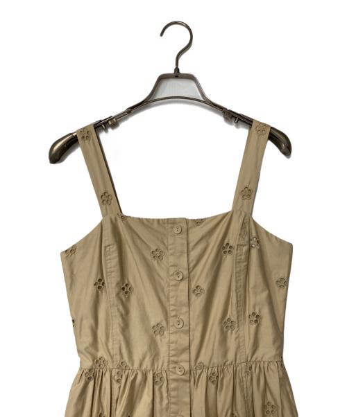 sea NEW YORK（シー ニューヨーク）Sea NEW YORK (シー ニューヨーク) カットワーク ワンピース ベージュの古着・服飾アイテム