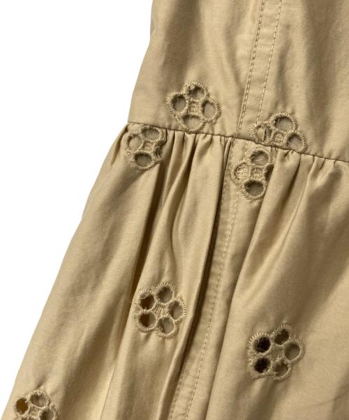 sea NEW YORK（シー ニューヨーク）Sea NEW YORK (シー ニューヨーク) カットワーク ワンピース ベージュの古着・服飾アイテム