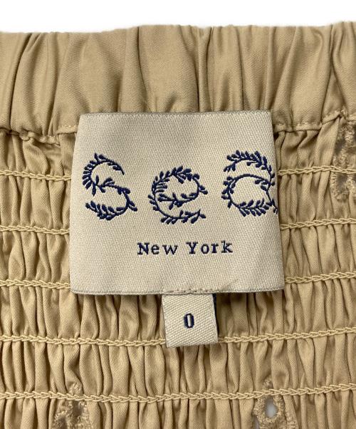 sea NEW YORK（シー ニューヨーク）Sea NEW YORK (シー ニューヨーク) カットワーク ワンピース ベージュの古着・服飾アイテム
