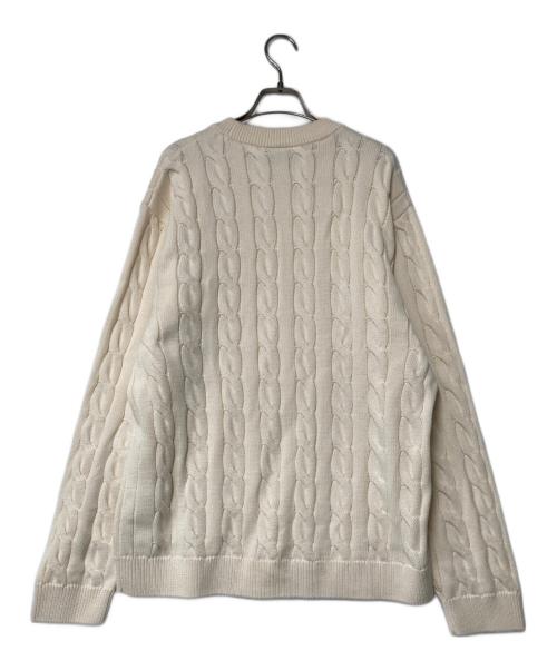 Carhartt WIP（カーハート ワークインプログレス）CARHARTT WIP (カーハート ワークインプログレス) CAMBELL SWEATER アイボリー サイズ:Lの古着・服飾アイテム