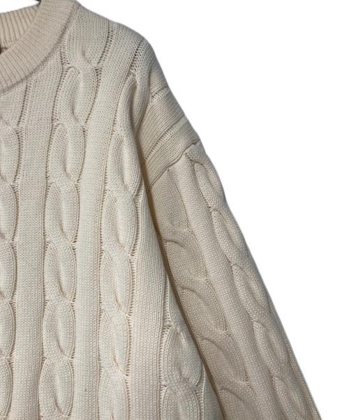 Carhartt WIP（カーハート ワークインプログレス）CARHARTT WIP (カーハート ワークインプログレス) CAMBELL SWEATER アイボリー サイズ:Lの古着・服飾アイテム