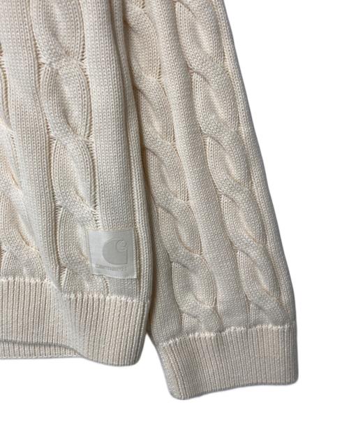 Carhartt WIP（カーハート ワークインプログレス）CARHARTT WIP (カーハート ワークインプログレス) CAMBELL SWEATER アイボリー サイズ:Lの古着・服飾アイテム
