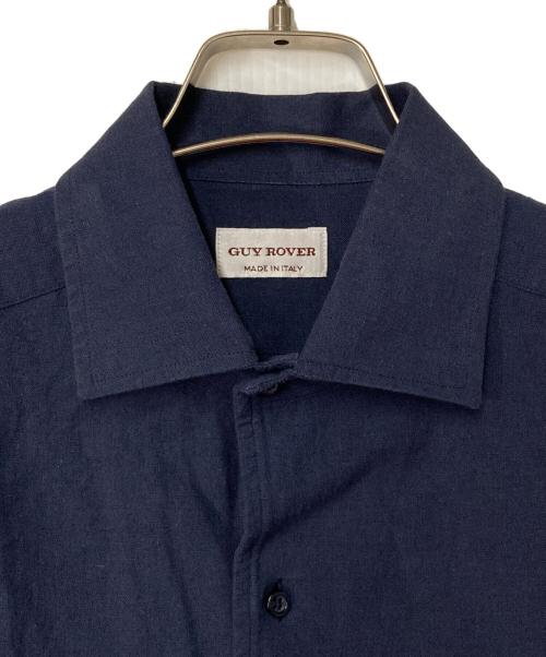 GUY ROVER（ギローバー）GUY ROVER (ギローバー) リネンコットンシャツ ネイビー サイズ:Sの古着・服飾アイテム