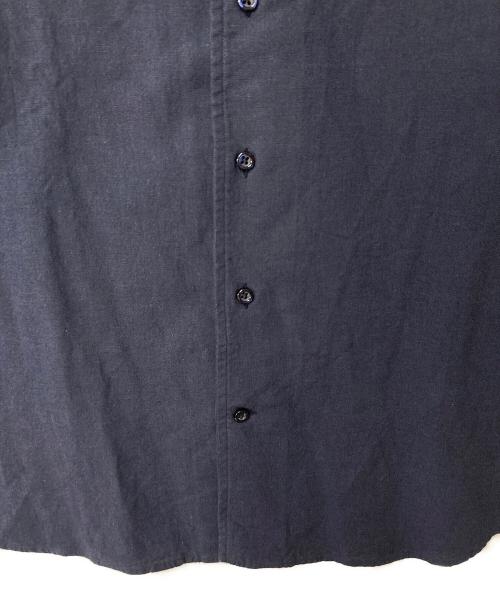 GUY ROVER（ギローバー）GUY ROVER (ギローバー) リネンコットンシャツ ネイビー サイズ:Sの古着・服飾アイテム