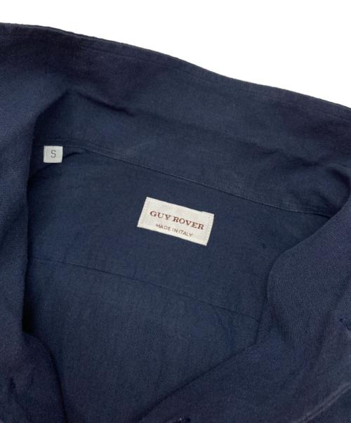 GUY ROVER（ギローバー）GUY ROVER (ギローバー) リネンコットンシャツ ネイビー サイズ:Sの古着・服飾アイテム