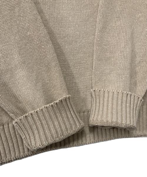 Zanone（ザノーネ）Zanone (ザノーネ) リネン混ニット ベージュ サイズ:46の古着・服飾アイテム