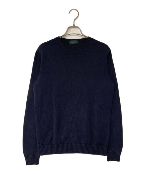 Zanone（ザノーネ）Zanone (ザノーネ) リネン混ニット ネイビー サイズ:46の古着・服飾アイテム