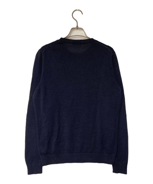 Zanone（ザノーネ）Zanone (ザノーネ) リネン混ニット ネイビー サイズ:46の古着・服飾アイテム