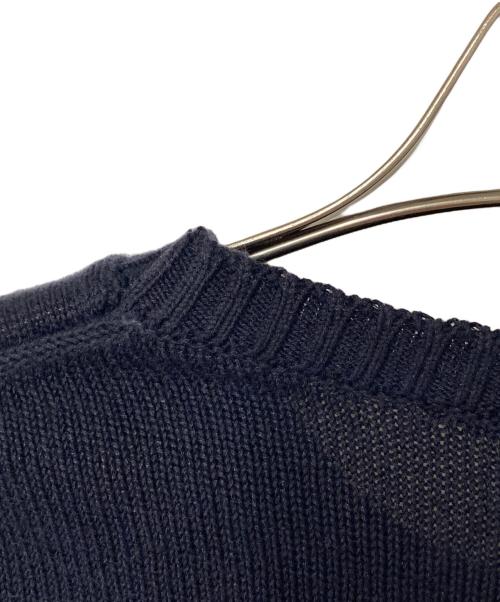 Zanone（ザノーネ）Zanone (ザノーネ) リネン混ニット ネイビー サイズ:46の古着・服飾アイテム