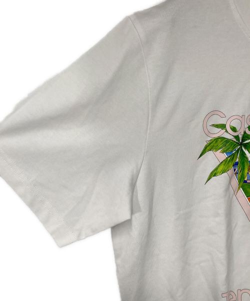 CASABLANCA（カサブランカ）CASABLANCA (カサブランカ) TENNIS CLUB ICON SCREEN PRINTED UNISEX T-SHIRT テニスクラブアイコンスクリーンプリントユニセックスTシャツ ホワイト サイズ:Mの古着・服飾アイテム